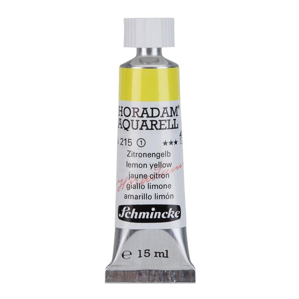 Schmincke Horadam Aquarell Artist Watercolour 15 ml Tube Series 1 215 Lemon Yellow