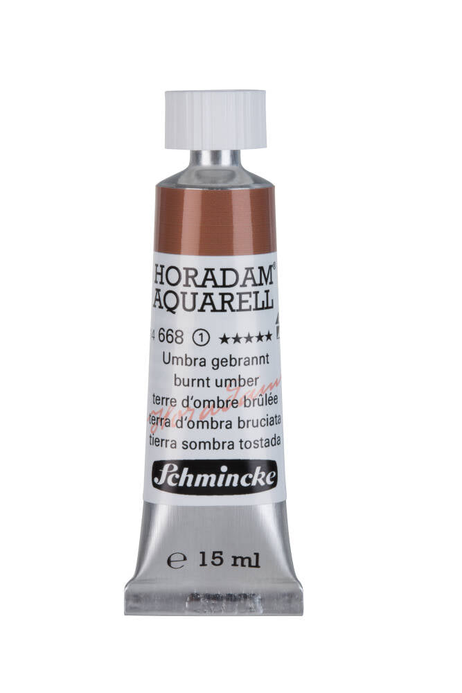 Schmincke Horadam Aquarell Artist Watercolour 15 ml Tube Series 1 668 Burnt Umber