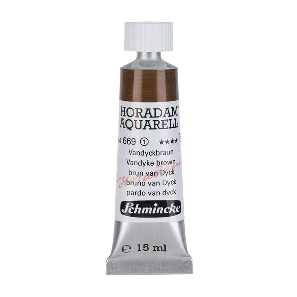 Schmincke Horadam Aquarell Artist Sulu Boya 15 ml 669 Vandyke Brown Seri 1