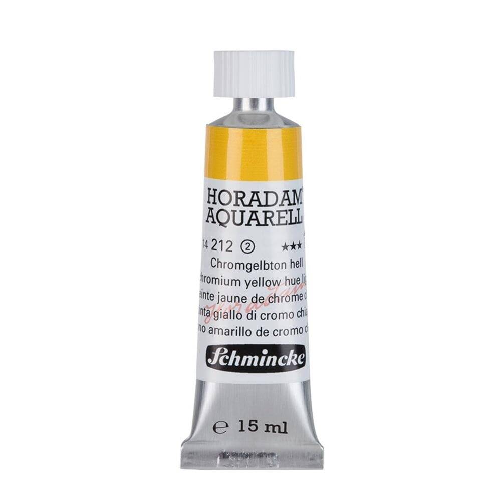 Schmincke Horadam Aquarell Artist Watercolor 15 ml Tube Series 2 212 Chrome Yellow Light No Lead