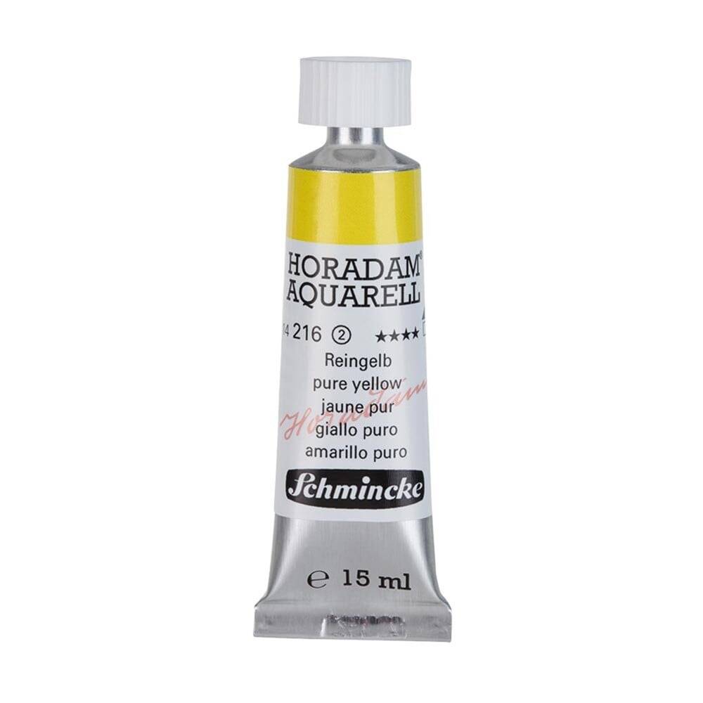 Schmincke Horadam Aquarell Artist Watercolor 15 ml Tube Series 2 216 Pure Yellow