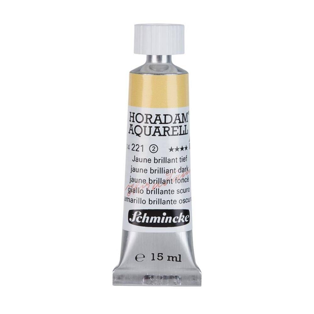 Schmincke Horadam Aquarell Artist Watercolor 15 ml Tube Series 2 221 Jaune Brilliant Dark