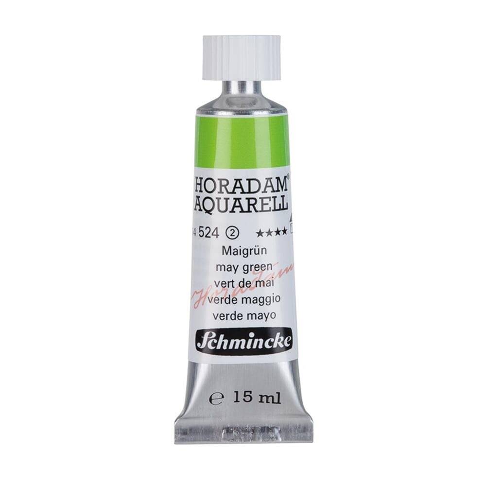 Schmincke Horadam Aquarell Artist Sulu Boya 15 ml 524 May Green Seri 2
