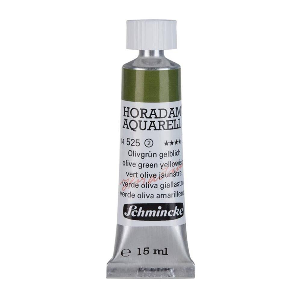 Schmincke Horadam Aquarell Artist Sulu Boya 15 ml 525 Olive Green Yellowish Seri 2