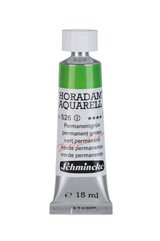 Schmincke Horadam Aquarell Artist Sulu Boya 15 ml 526 Permanent Green Seri 2