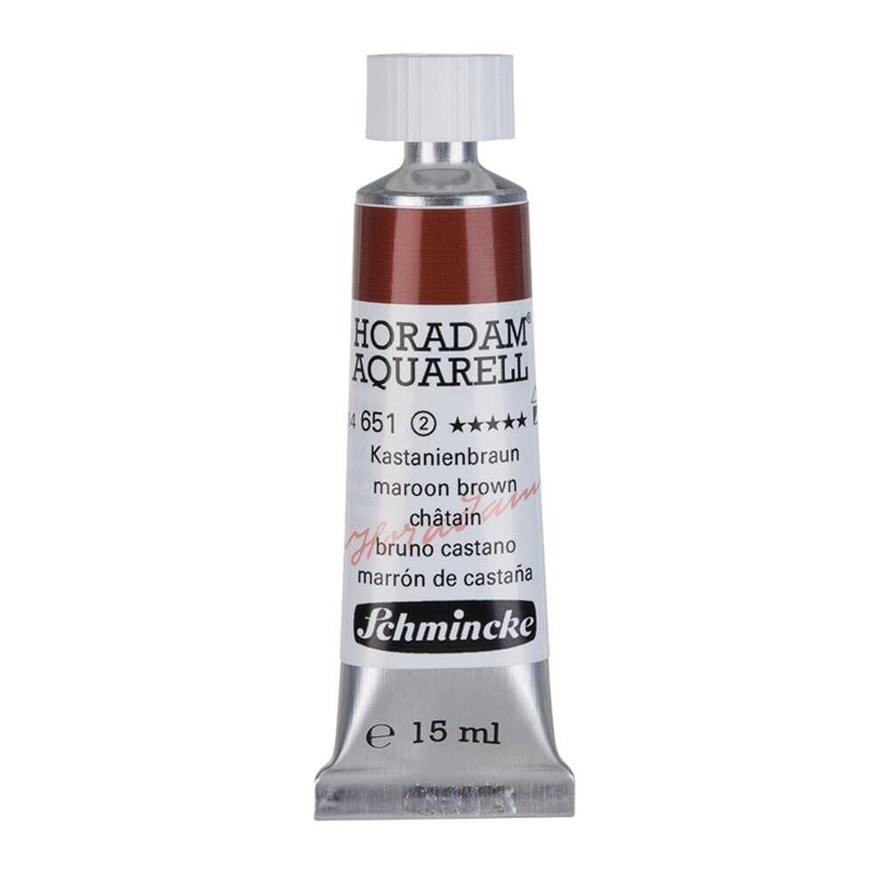 Schmincke Horadam Aquarell Artist Sulu Boya 15 ml 651 Maroon Brown Seri 2