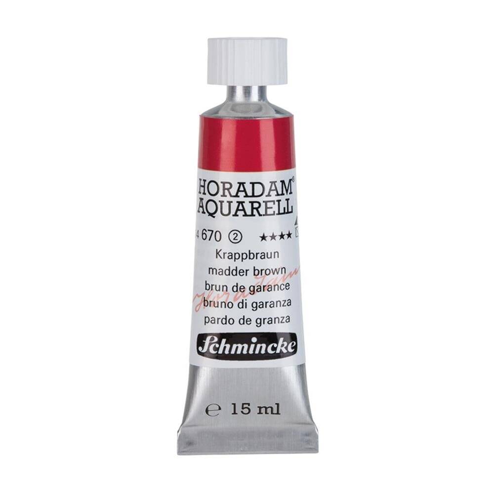 Schmincke Horadam Aquarell Artist Sulu Boya 15 ml 670 Madder Brown Seri 2