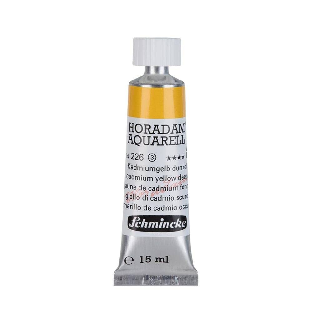 Schmincke Horadam Aquarell Artist Watercolor 15 ml Tube Series 3 226 Cadmium Yellow Deep