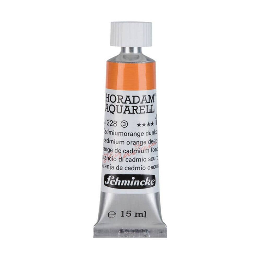 Schmincke Horadam Aquarell Artist Watercolour 15 ml Tube Series 3 228 Cadmium Orange Deep