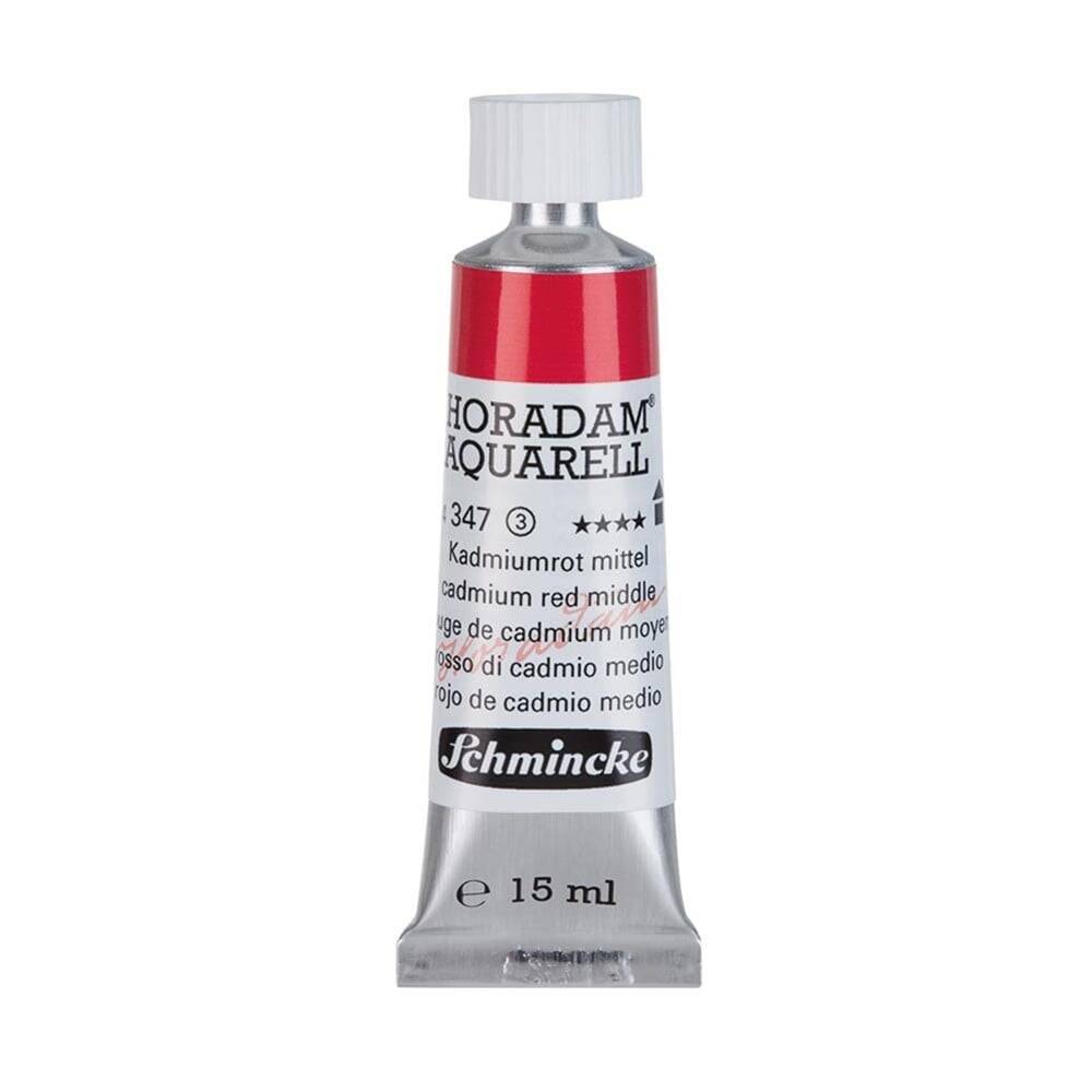 Schmincke Horadam Aquarell Artist Watercolor 15 ml Tube Series 3 347 Cadmium Red Middle