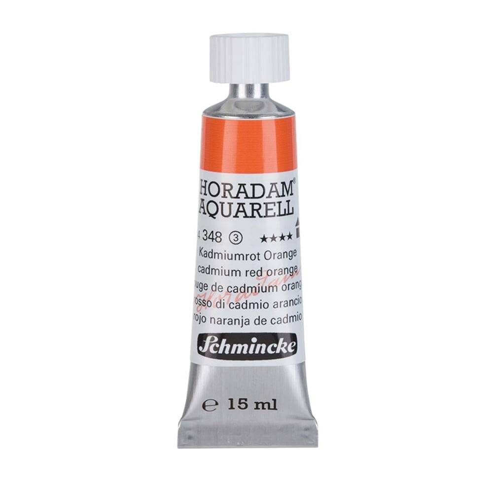 Schmincke Horadam Aquarell Artist Watercolor 15 ml Tube Series 3 348 Cadmium Red Orange