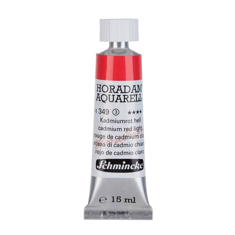 Schmincke Horadam Aquarell Artist Watercolor 15 ml Tube Series 3 349 Cadmium Red Light