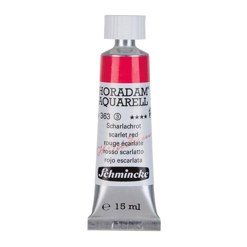 Schmincke Horadam Aquarell Artist Watercolor 15 ml Tube Series 3 363 Scarlet Red