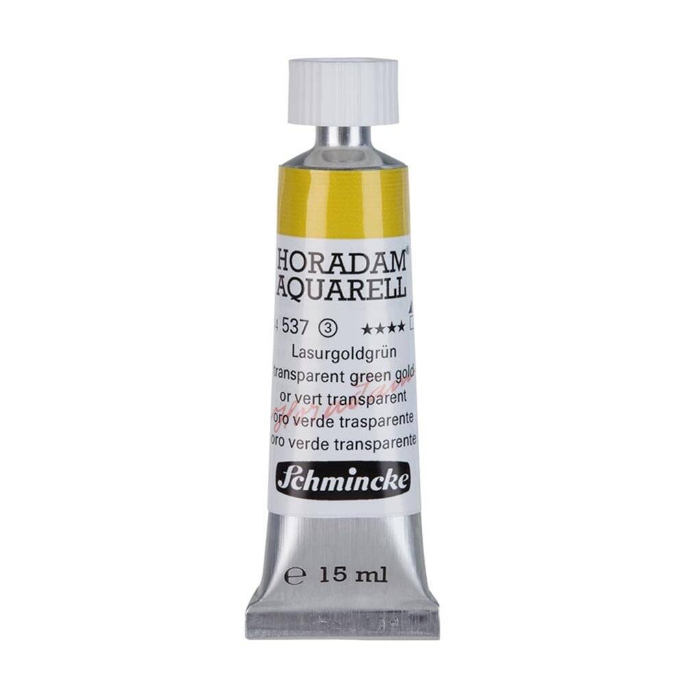 Schmincke Horadam Aquarell Artist Sulu Boya 15 ml 537 Transparent Green Gold Seri 3