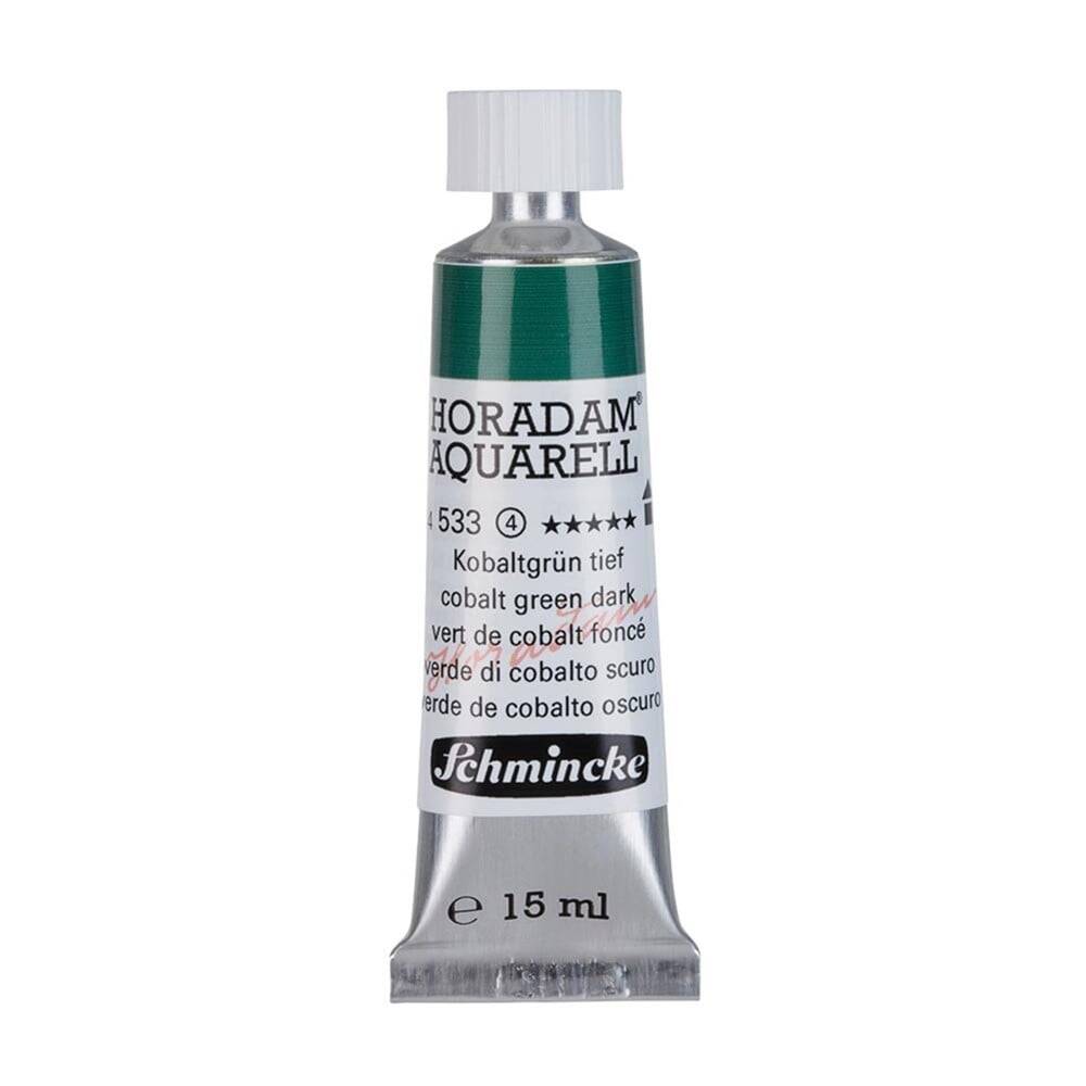 Schmincke Horadam Aquarell Artist Watercolour 15 ml Tube Series 4 533 Cobalt Green Dark