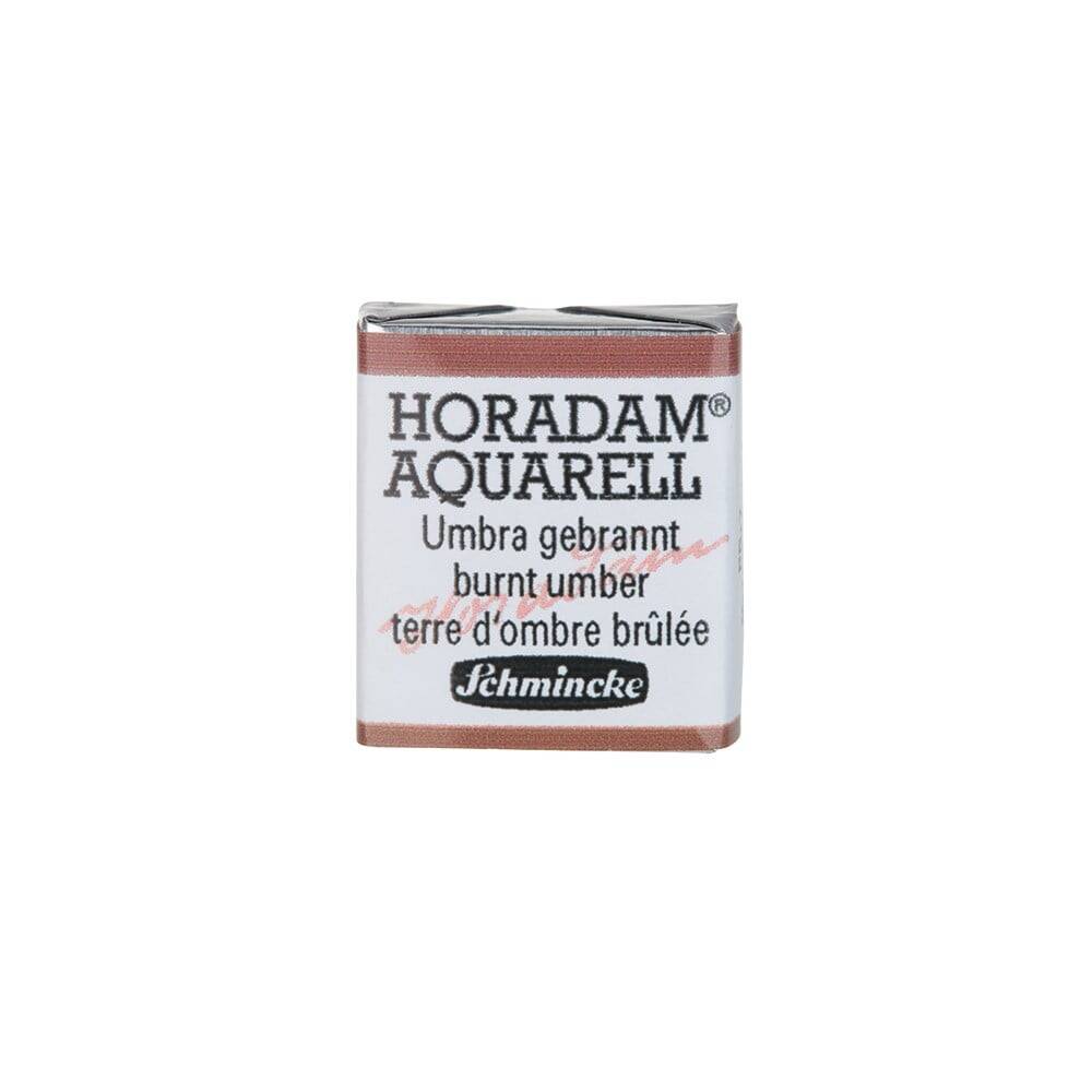 Schmincke Horadam Aquarell Artist Sulu Boya Yarım Tablet 668 Burnt Umber