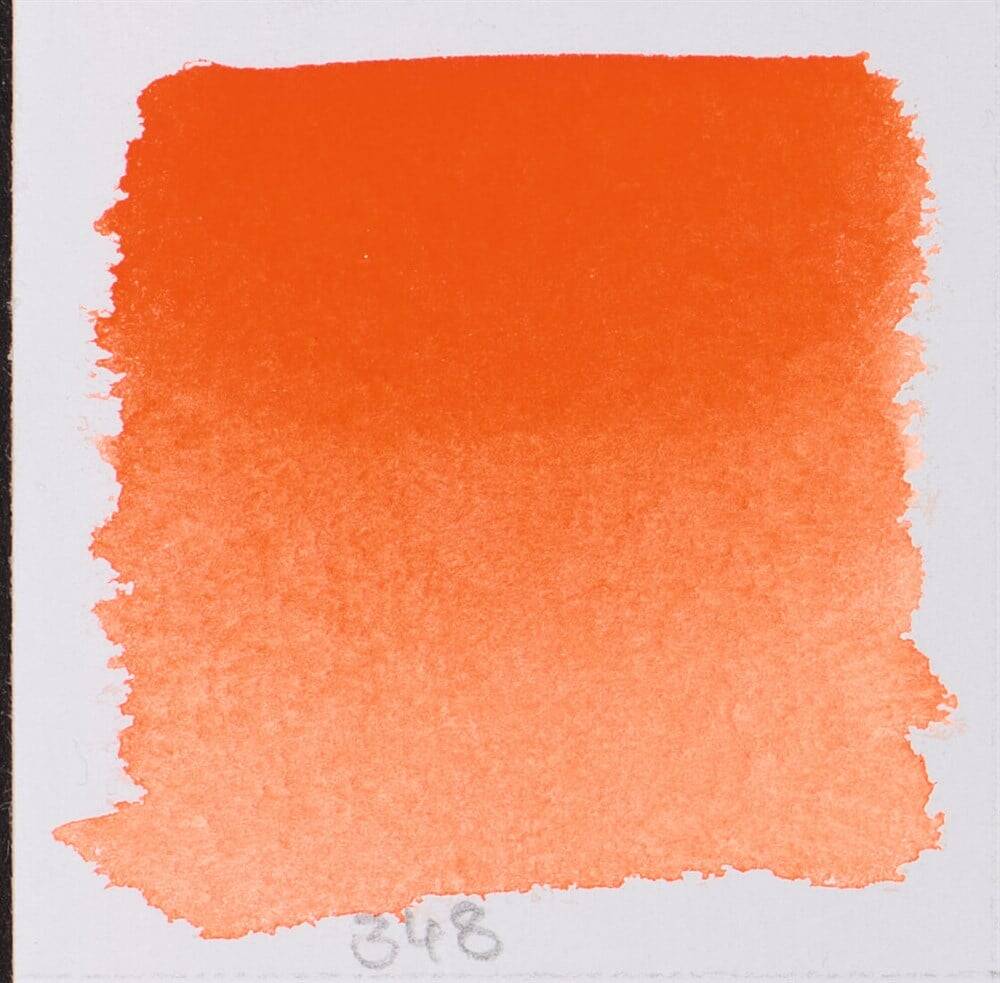 Schmincke Horadam Aquarell Artist Sulu Boya Yarım Tablet 348 Cadmium Red Orange