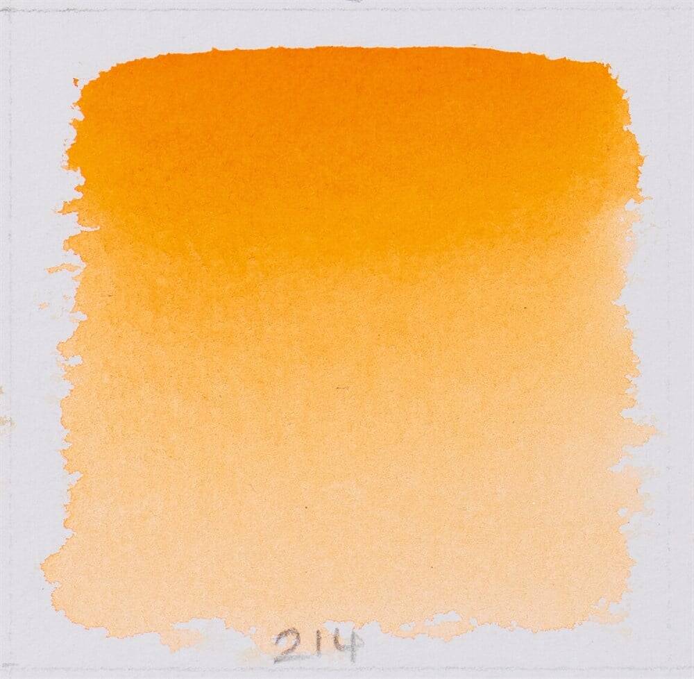 Schmincke Horadam Aquarell Artist Sulu Boya Yarım Tablet 214 Chrome Orange No Lead