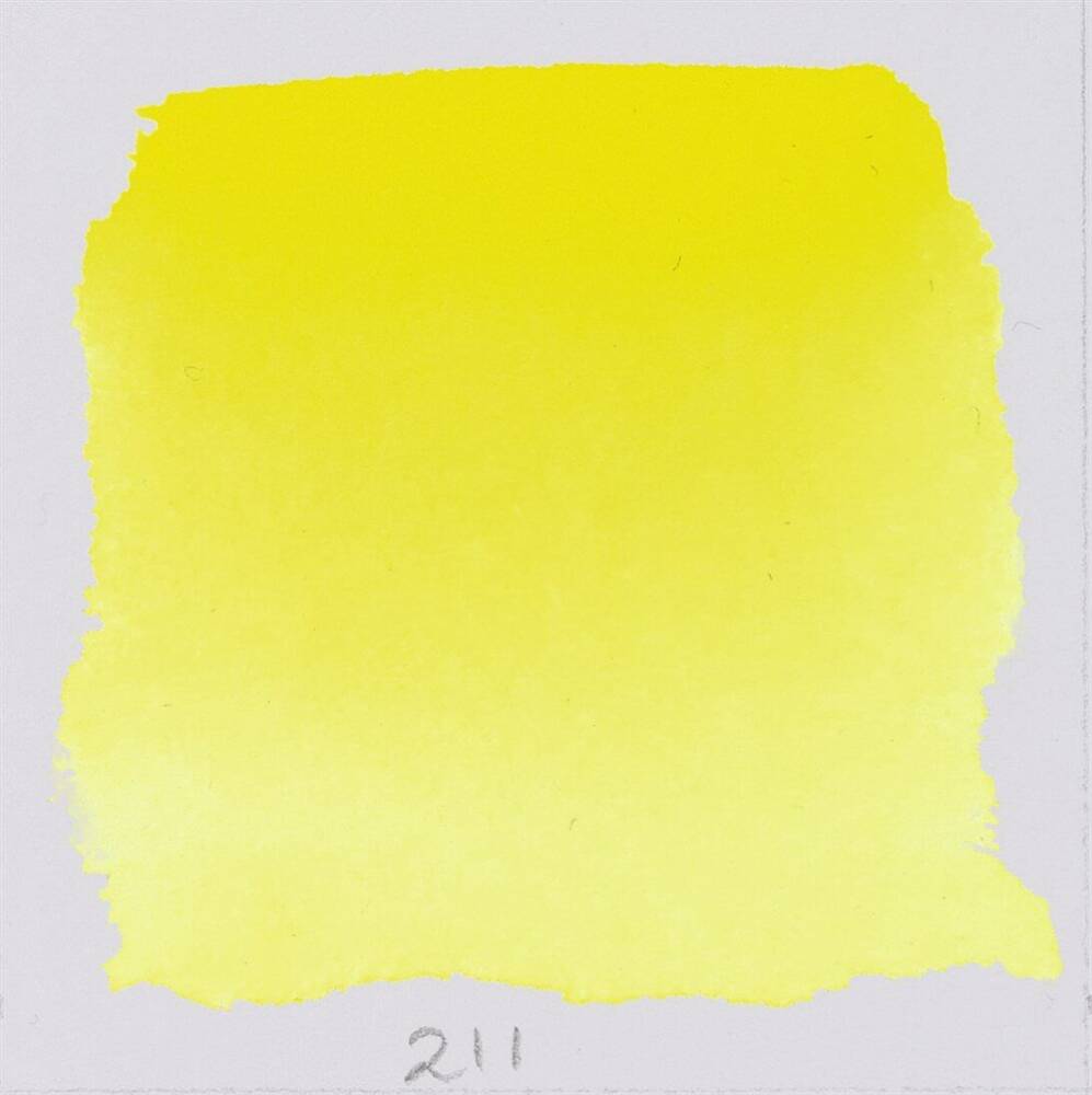 Schmincke Horadam Aquarell Artist Sulu Boya Yarım Tablet 211 Chrome Yellow Lemon No Lead
