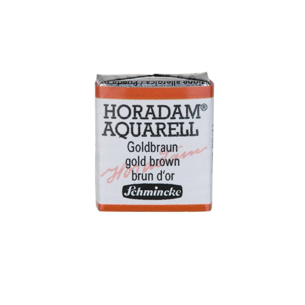 Schmincke Horadam Aquarell Artist Sulu Boya Yarım Tablet 654 Gold Bro