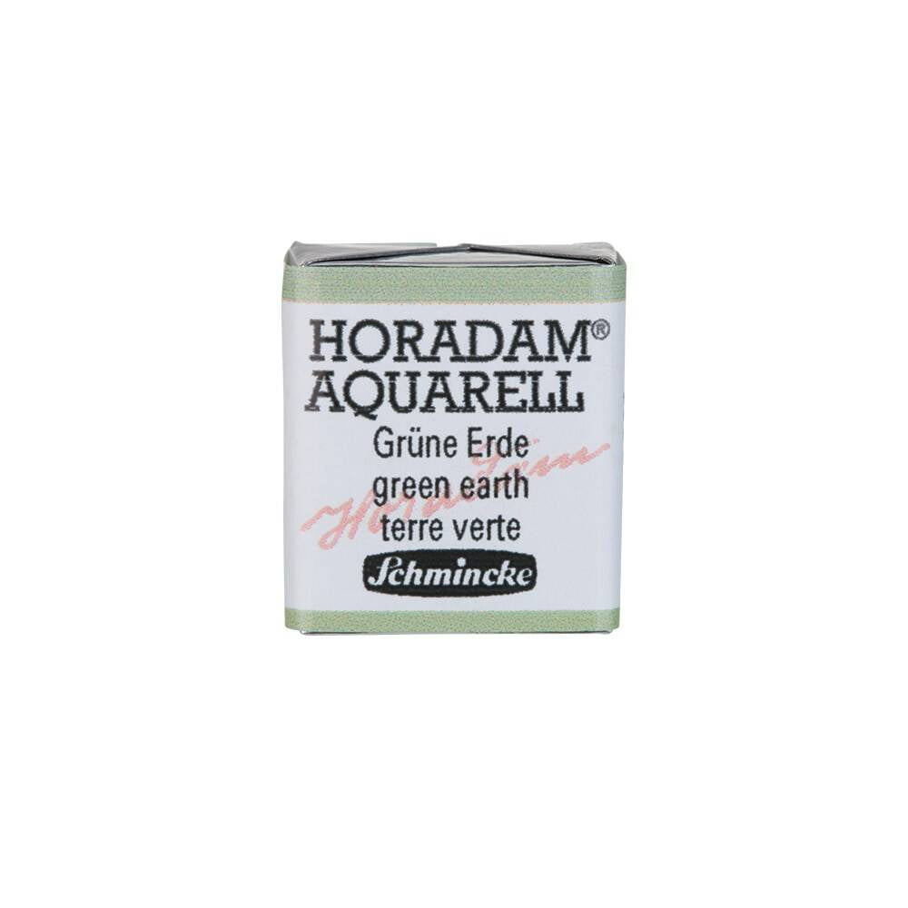 Schmincke Horadam Aquarell Artist Sulu Boya Yarım Tablet 516 Green Earth