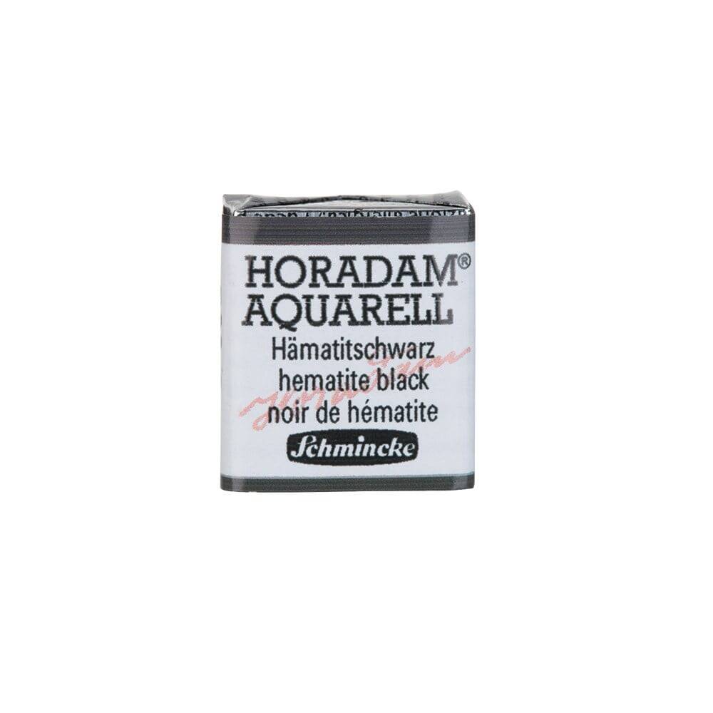 Schmincke Horadam Aquarell Artist Sulu Boya Yarım Tablet 789 Hematite Black