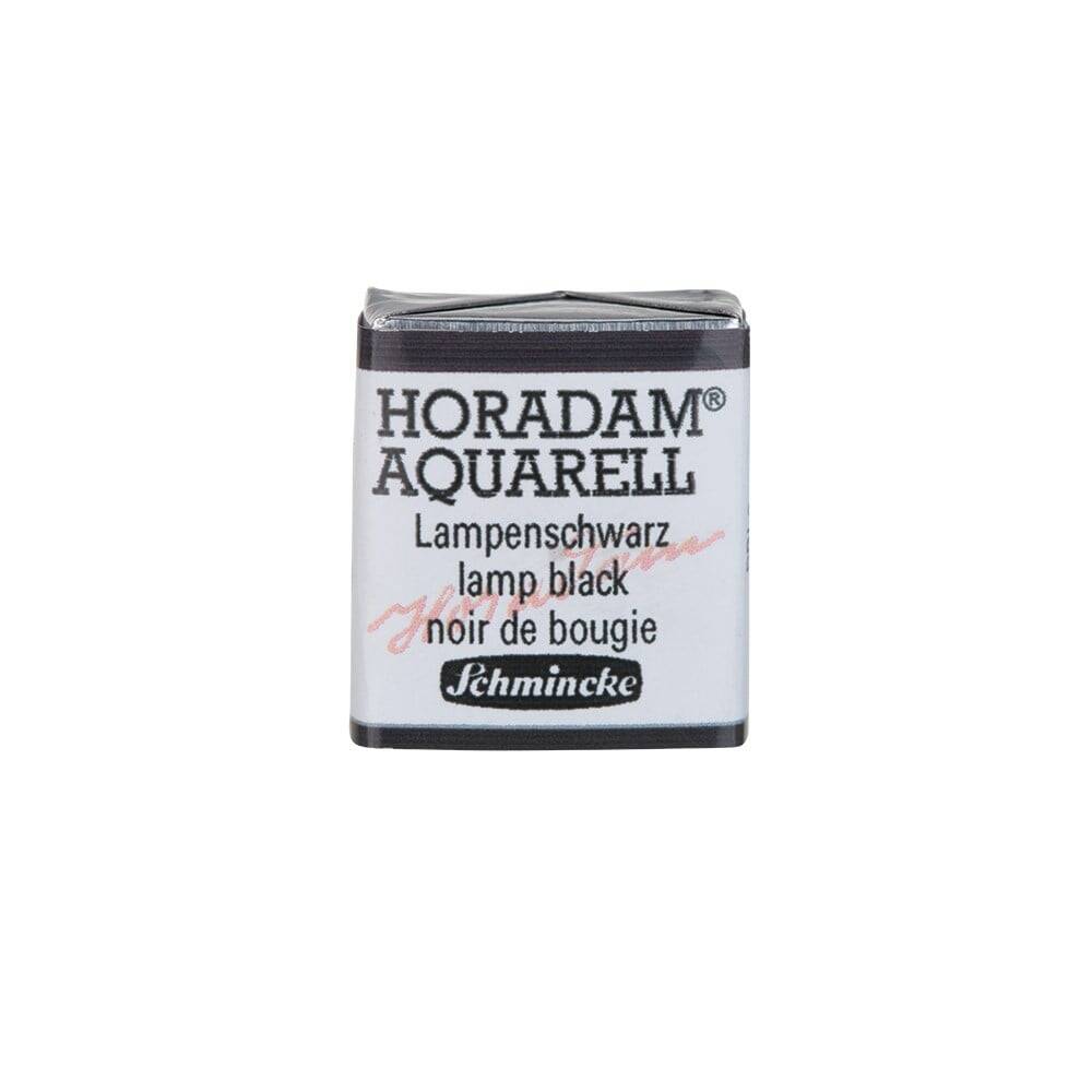 Schmincke Horadam Aquarell Artist Sulu Boya Yarım Tablet 781 Lamp Black