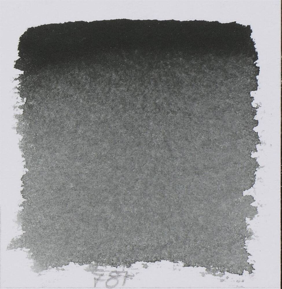 Schmincke Horadam Aquarell Artist Sulu Boya Yarım Tablet 781 Lamp Black