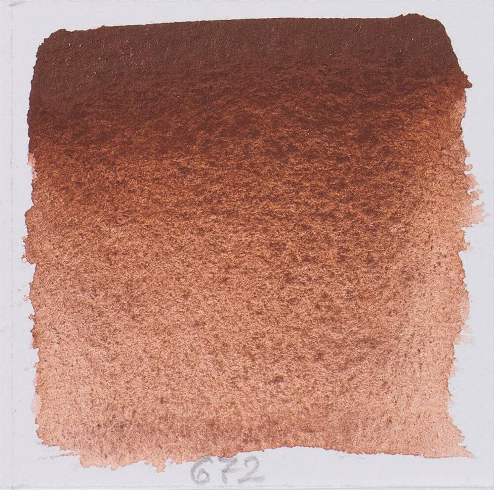 Schmincke Horadam Aquarell Artist Sulu Boya Yarım Tablet 672 Mahogany Bro