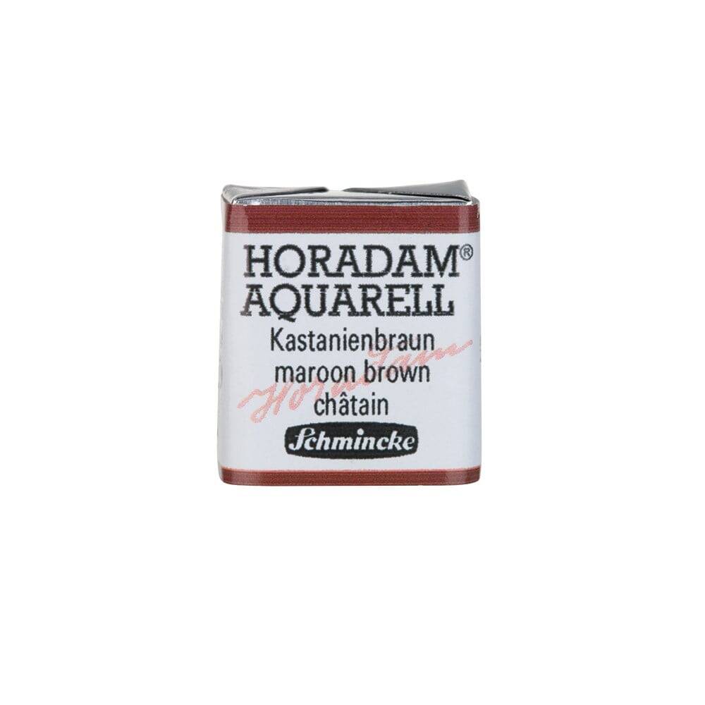 Schmincke Horadam Aquarell Artist Sulu Boya Yarım Tablet 651 Maroon Bro