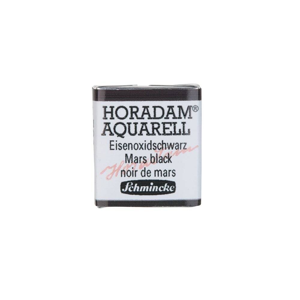 Schmincke Horadam Aquarell Artist Sulu Boya Yarım Tablet 791 Mars Black