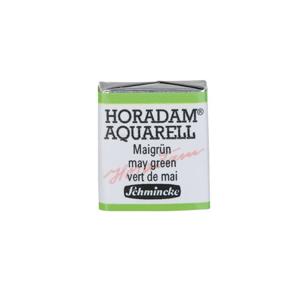 Schmincke Horadam Aquarell Artist Sulu Boya Yarım Tablet 524 May Green