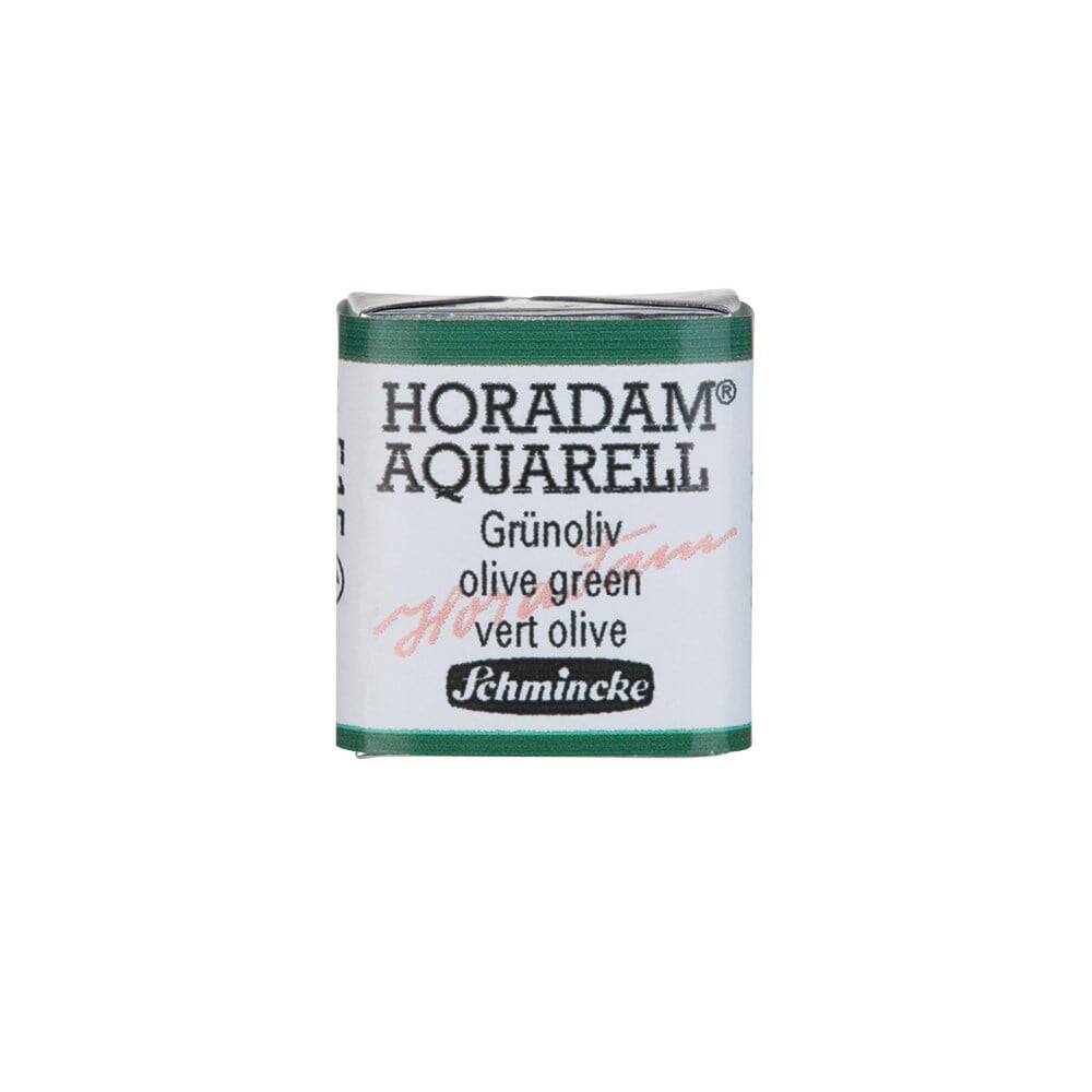 Schmincke Horadam Aquarell Artist Sulu Boya Yarım Tablet 515 Olive Green