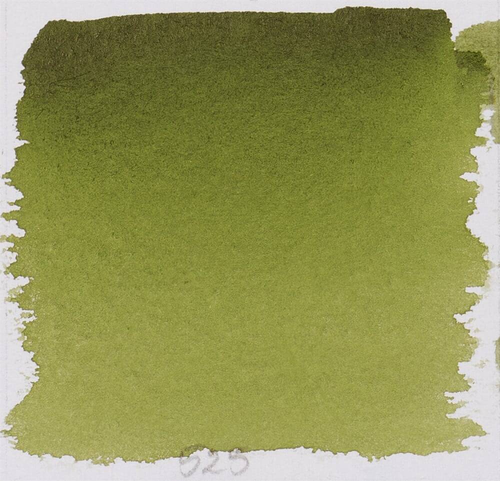 Schmincke Horadam Aquarell Artist Sulu Boya Yarım Tablet 525 Olive Green Yellowish