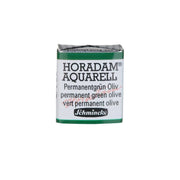 Schmincke Horadam Aquarell Artist Sulu Boya Yarım Tablet 534 Permanent Green Olive