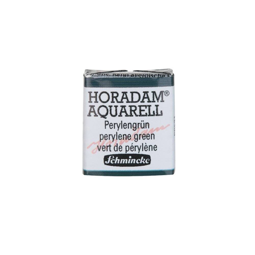 Schmincke Horadam Aquarell Artist Sulu Boya Yarım Tablet 784 Perylene Green
