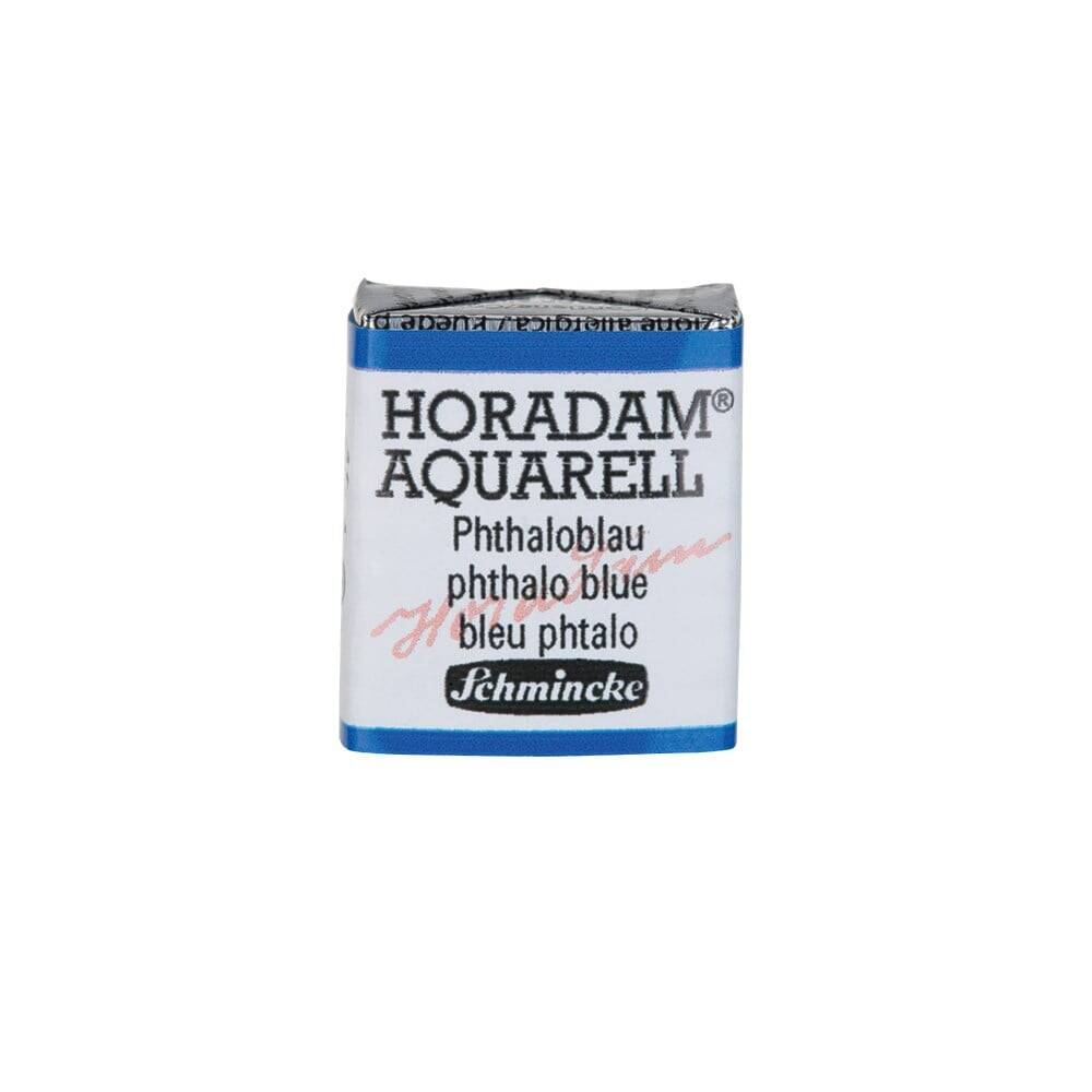 Schmincke Horadam Aquarell Artist Sulu Boya Yarım Tablet 484 Phthalo Blue