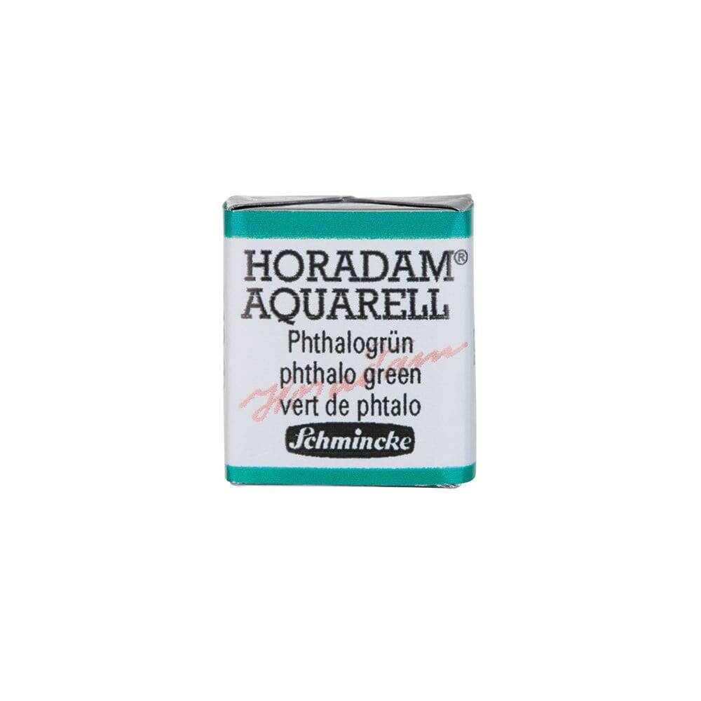 Schmincke Horadam Aquarell Artist Sulu Boya Yarım Tablet 519 Phthalo Green