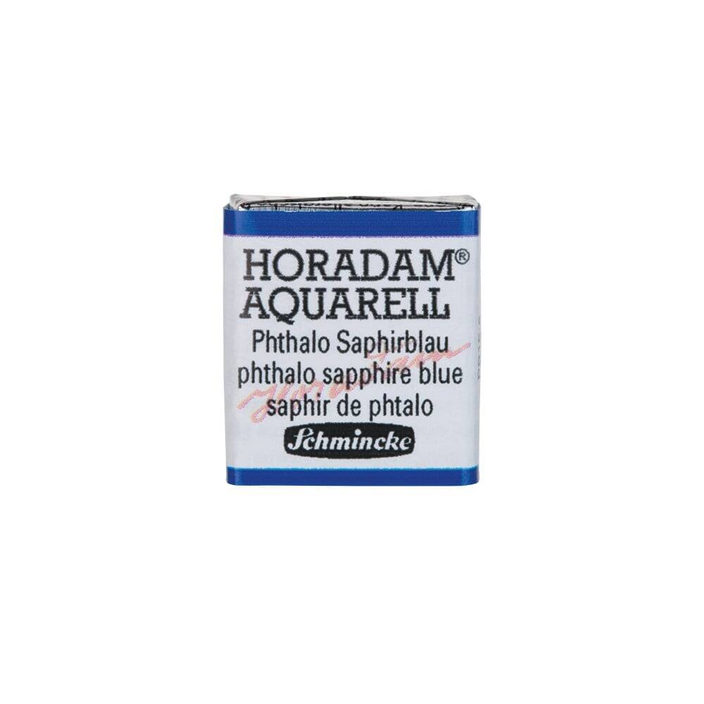 Schmincke Horadam Aquarell Artist Sulu Boya Yarım Tablet 477 Phthalo Sapphire Blue