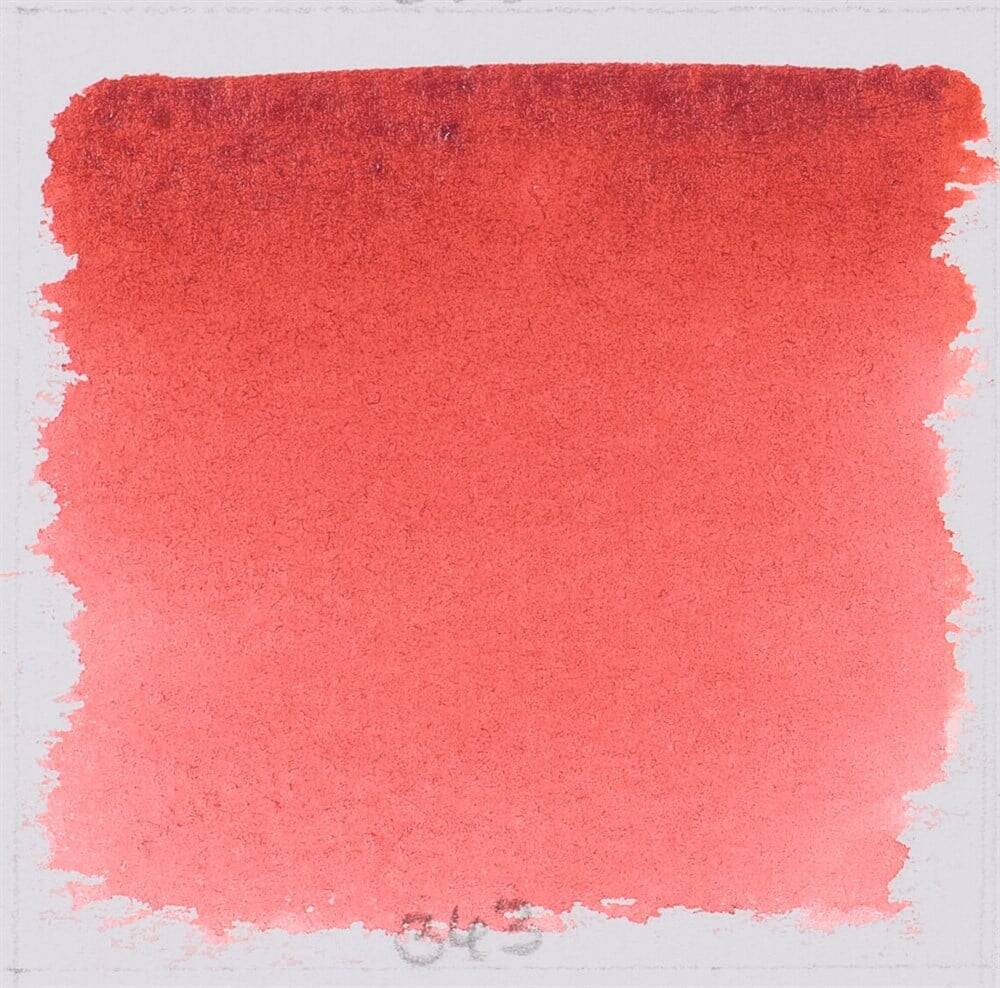 Schmincke Horadam Aquarell Artist Sulu Boya Yarım Tablet 343 Quinacridone Red Light