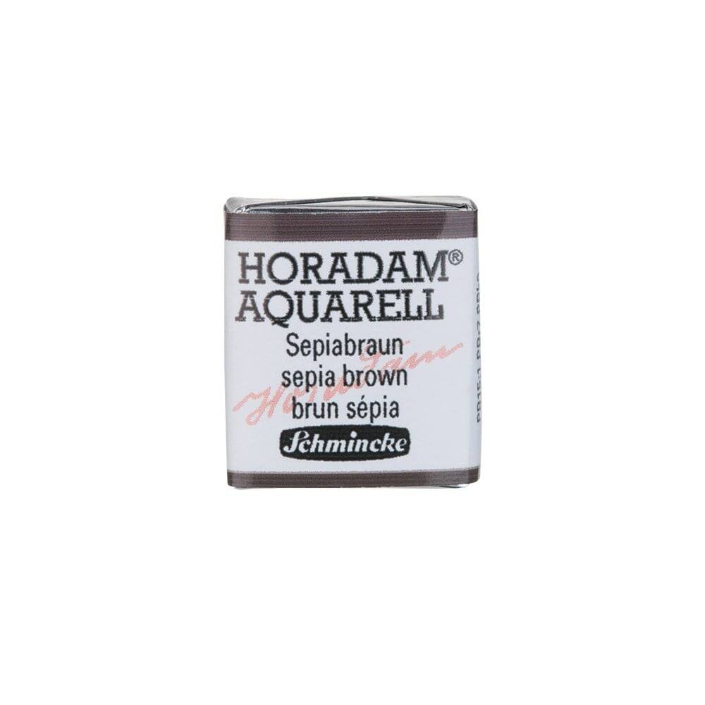 Schmincke Horadam Aquarell Artist Sulu Boya Yarım Tablet 663 Sepia Bro