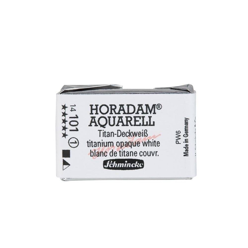 Schmincke Horadam Aquarell Artist Watercolor Full Pan Series 1 101 Titanium Opaque White