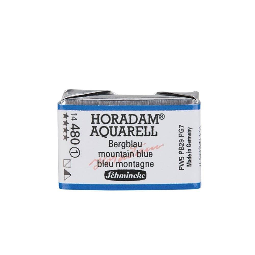 Schmincke Horadam Aquarell Artist Sulu Boya Tam Tablet 480 Mountain Blue Seri 1