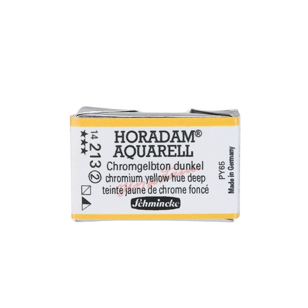 Schmincke Horadam Aquarell Artist Watercolor Full Pan Series 2 213 Chrome Yellow Deep No Lead