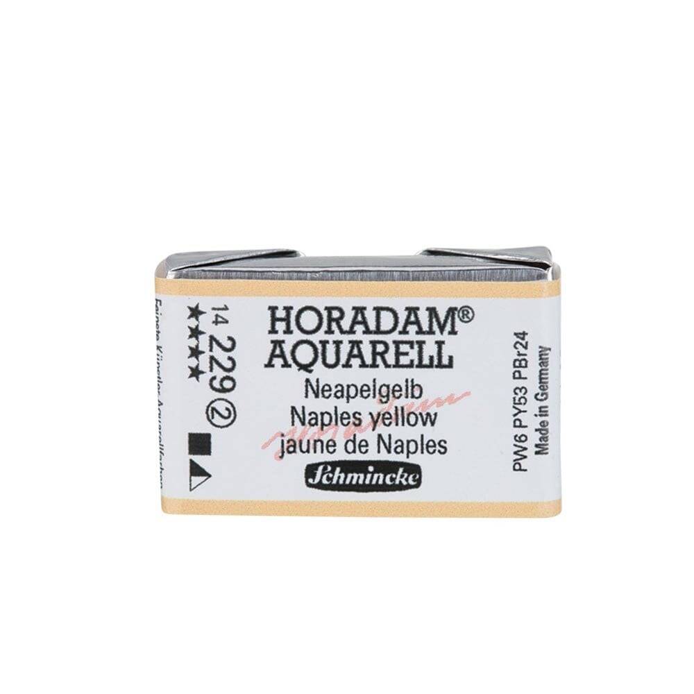 Schmincke Horadam Aquarell Artist Sulu Boya Tam Tablet 229 Naples Yellow Seri 2