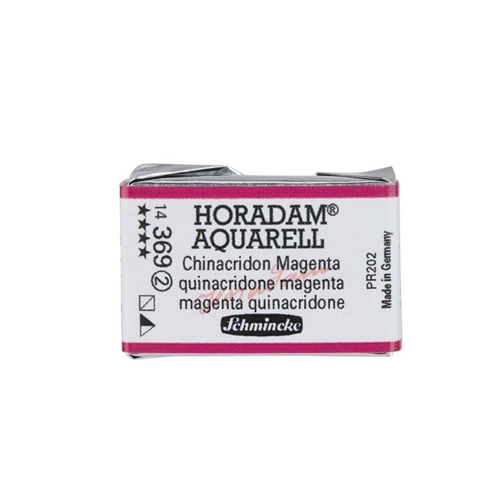 Schmincke Horadam Aquarell Artist Sulu Boya Tam Tablet 369 Quinacridone Magenta Seri 2
