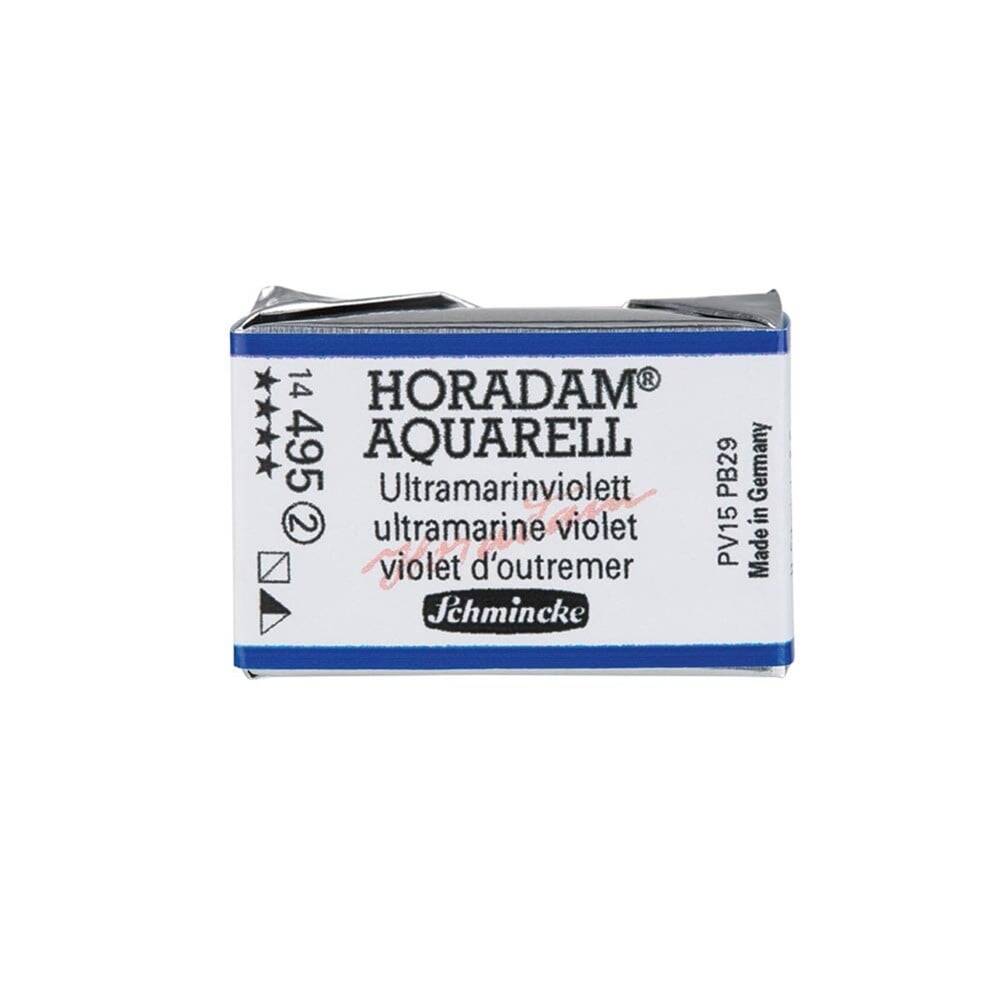 Schmincke Horadam Aquarell Artist Sulu Boya Tam Tablet 495 Ultramarine Violet Seri 2