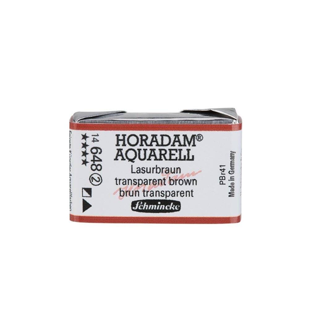 Schmincke Horadam Aquarell Artist Sulu Boya Tam Tablet 648 Translucent Brown Seri 2