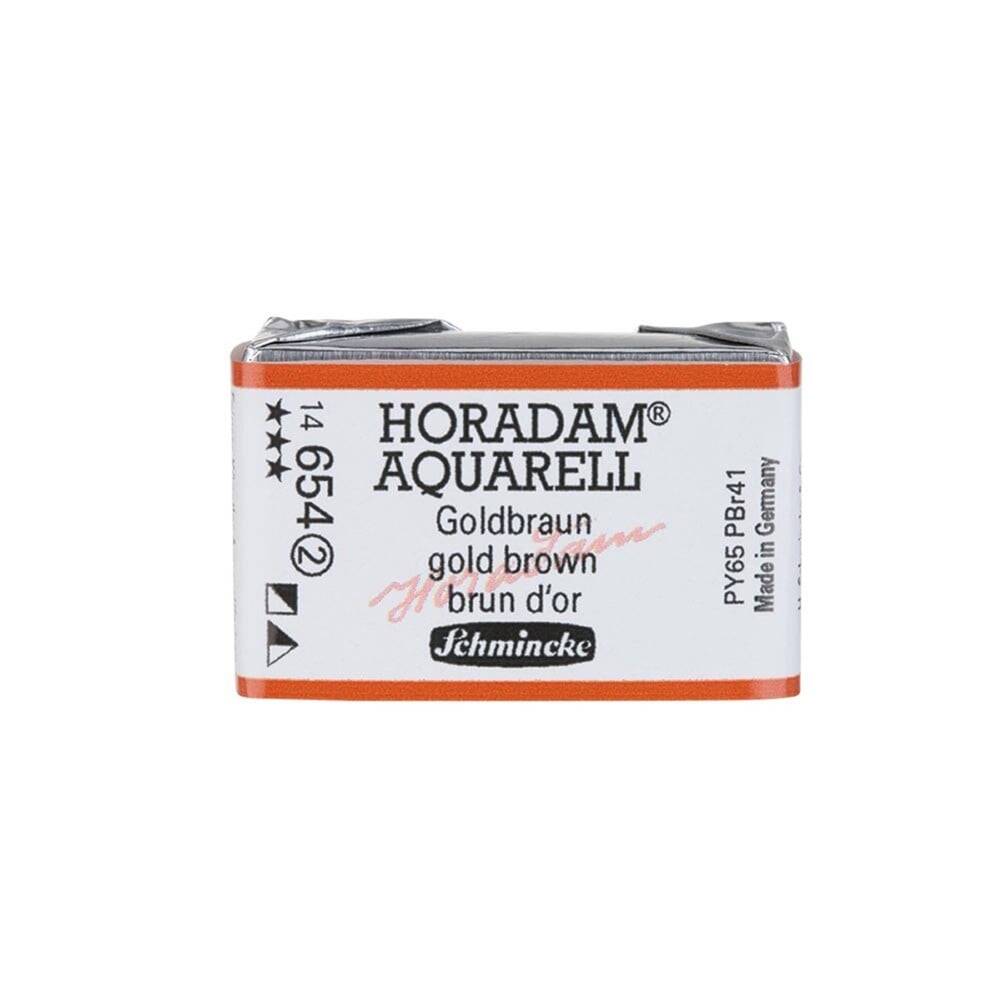 Schmincke Horadam Aquarell Artist Sulu Boya Tam Tablet 654 Gold Brown Seri 2