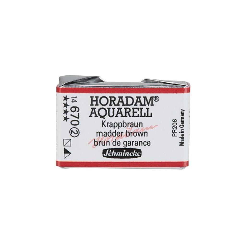 Schmincke Horadam Aquarell Artist Sulu Boya Tam Tablet 670 Madder Brown Seri 2